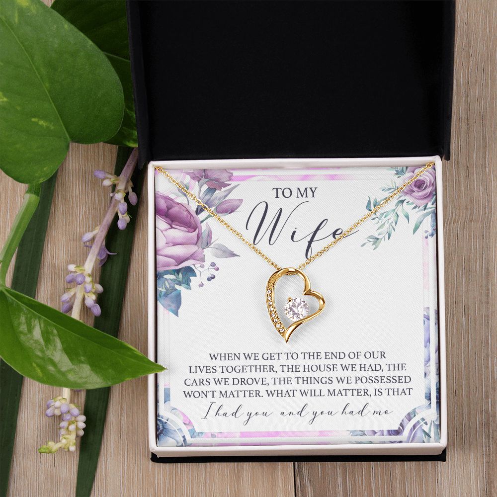Birthday Gifts For Wife, Necklace Gifts For Wife From Husband, To My Wife Jewelry For Women , To My Wife Necklace  from Husband Wedding Anniversary Present For Wife, Beautiful Wife Jewelry Christmas 5 Forever Love Necklace