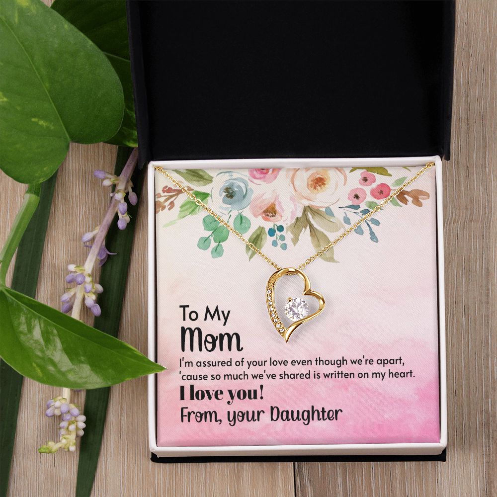 To My Mom Necklace, Gift For Mom, Mother's Day Gift from Daughter, Mom Jewelry Gift for Mothers Day, Birthday Gift for Mother, Moms Gift from Daughter Son, Necklace for Mom Mother 21 Forever Love Necklace