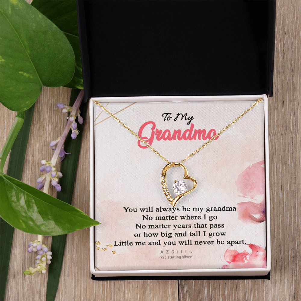 To My Grandma Necklace, Gift for Grandmother Necklace, Mothers Day Gift For Grandma Nana, Grandma Jewelry From Grandchildren GrandKids , Jewelry Box Gift For Grandma Grandmother13 Forever Love Necklace