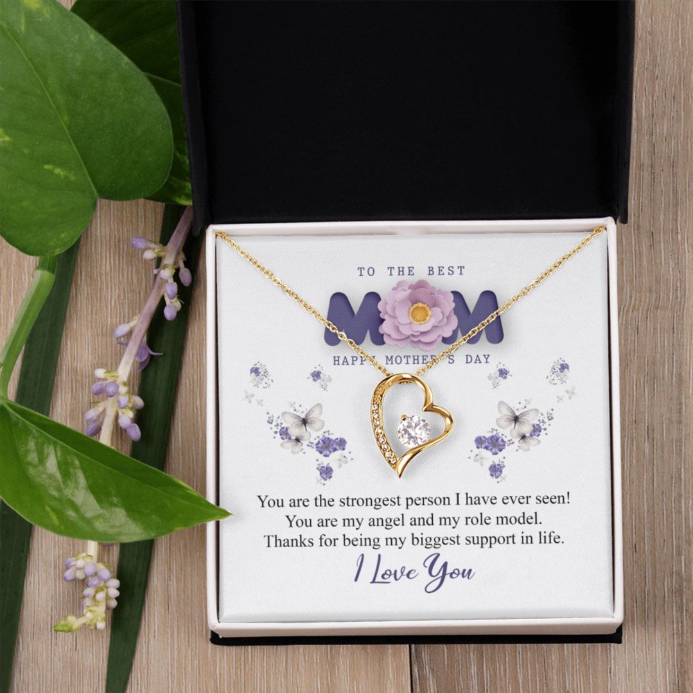 To The Best Mom Necklace, Best Mom Gifts, Mothers Day Gifts, Birthday Gift For Mom Forever Love Necklace