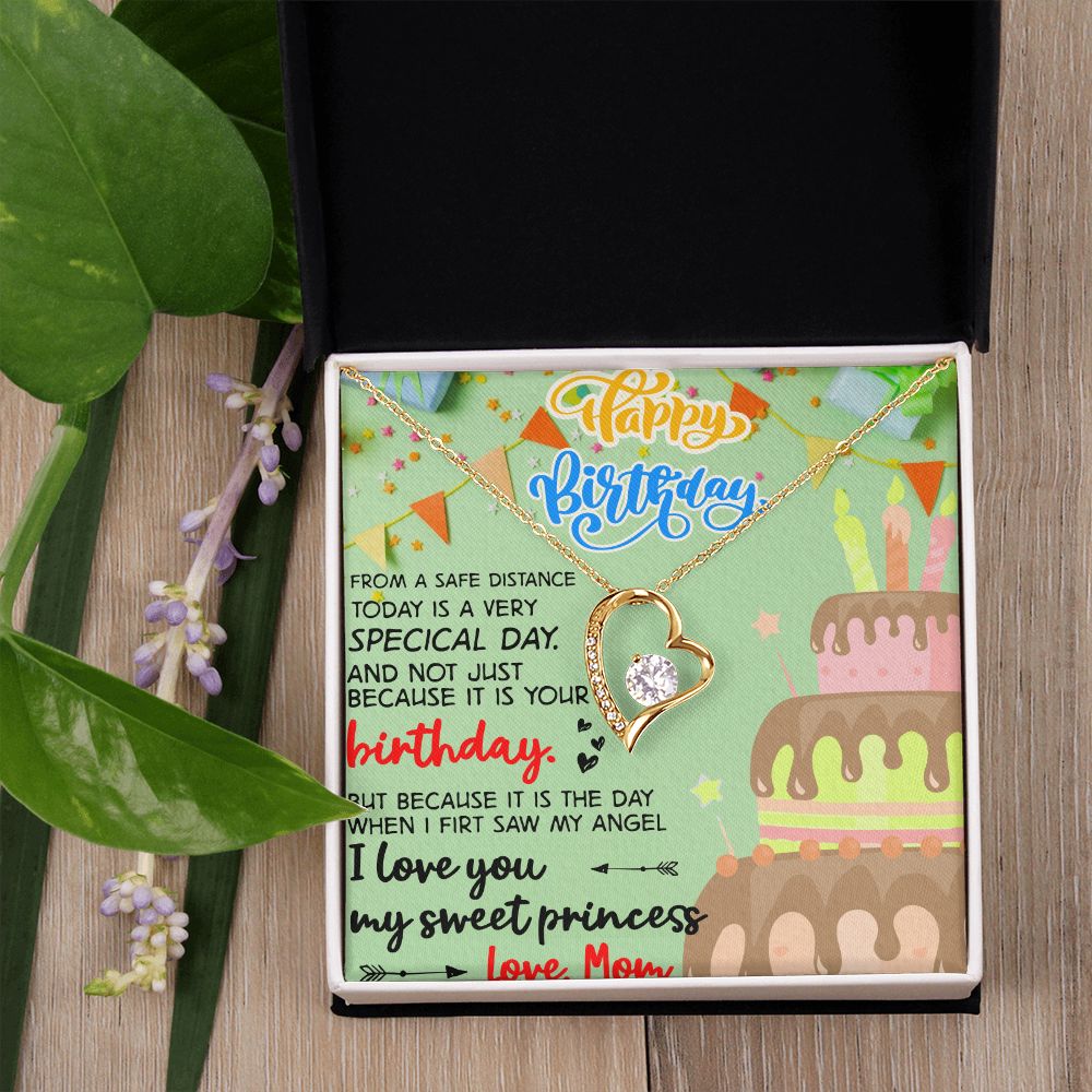 Mother Daughter Gift Ideas, To My Daughter Gift Necklace from Mom, Jewelry Pendant Present for Daughter, Birthday Christmas Gift Graduation Gifts for Daughters, Mother and Daughter Necklace 31 Forever Love Necklace