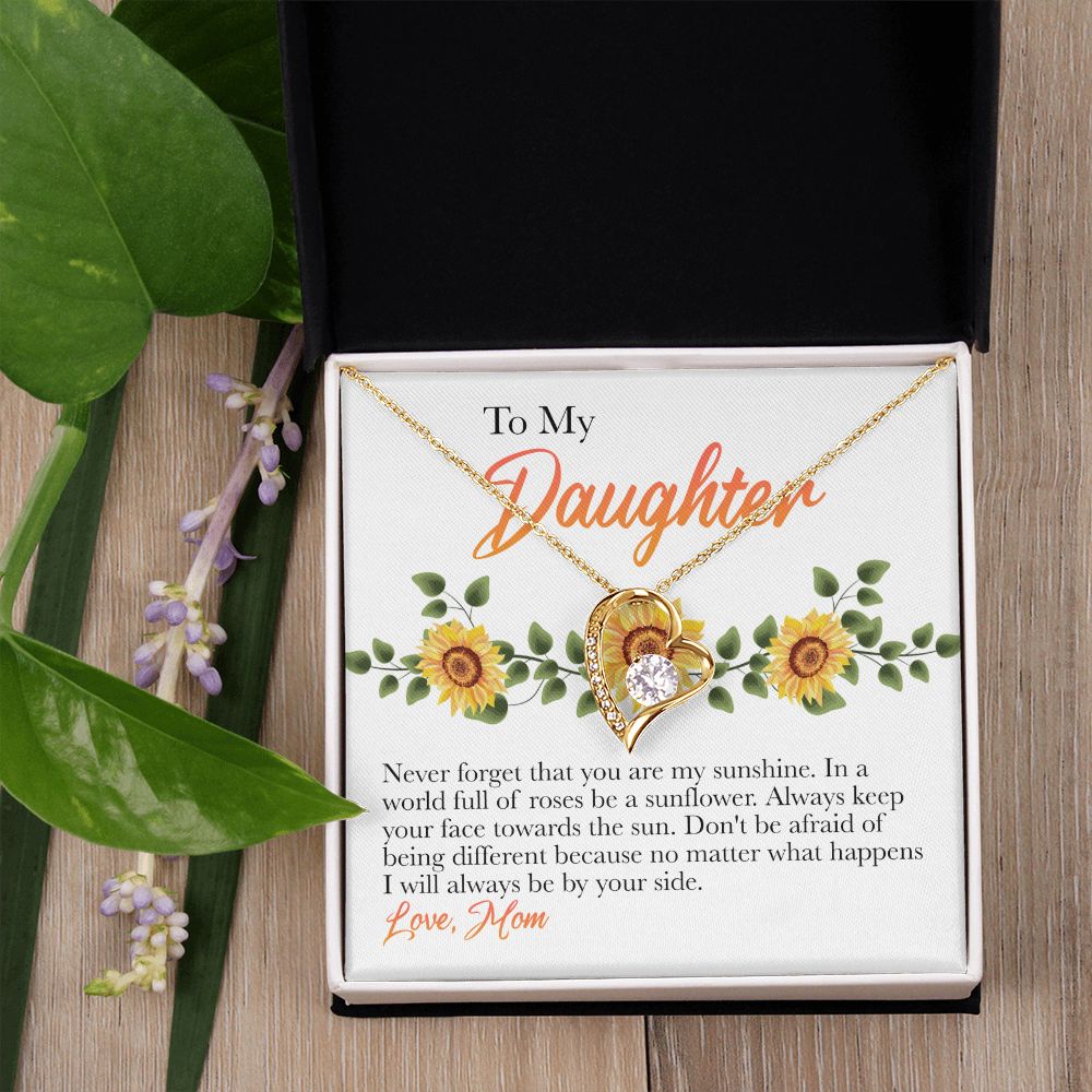 Mother Daughter Gift Ideas, To My Daughter Gift Necklace from Mom, Jewelry Pendant Present for Daughter, Birthday Christmas Gift Graduation Gifts for Daughters, Mother and Daughter Necklace 30 Forever Love Necklace