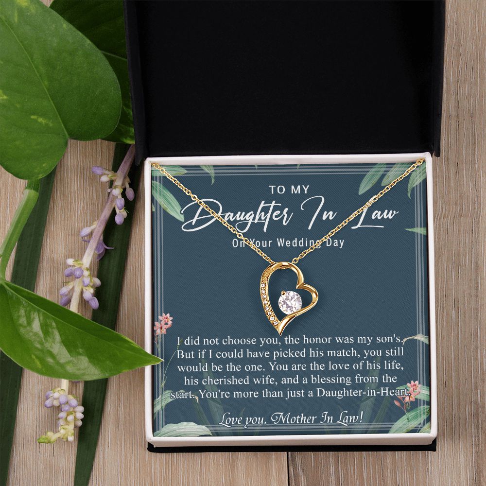 Daughter In Law Gifts Ideas, Daughter In Law Necklace, Gifts For Future Daughter In Law, Daughter In Law Birthday Gifts, Daughter-in-law Gifts From Mother In Law, Birthday Gifts For Daughter6 Forever Love Necklace