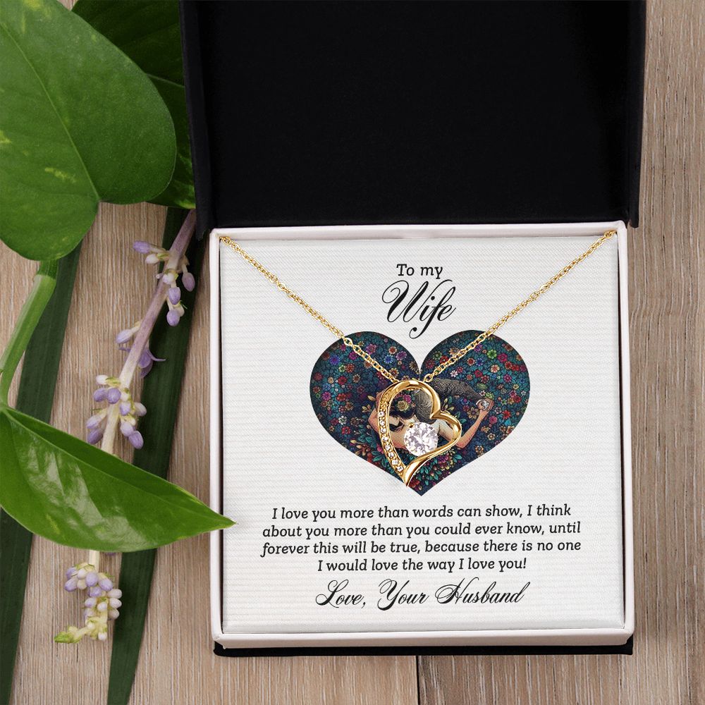 Birthday Gifts For Wife, Necklace Gifts For Wife From Husband, To My Wife Jewelry For Women , To My Wife Necklace  from Husband Wedding Anniversary Present For Wife, Beautiful Wife Jewelry Christmas23 Forever Love Necklace