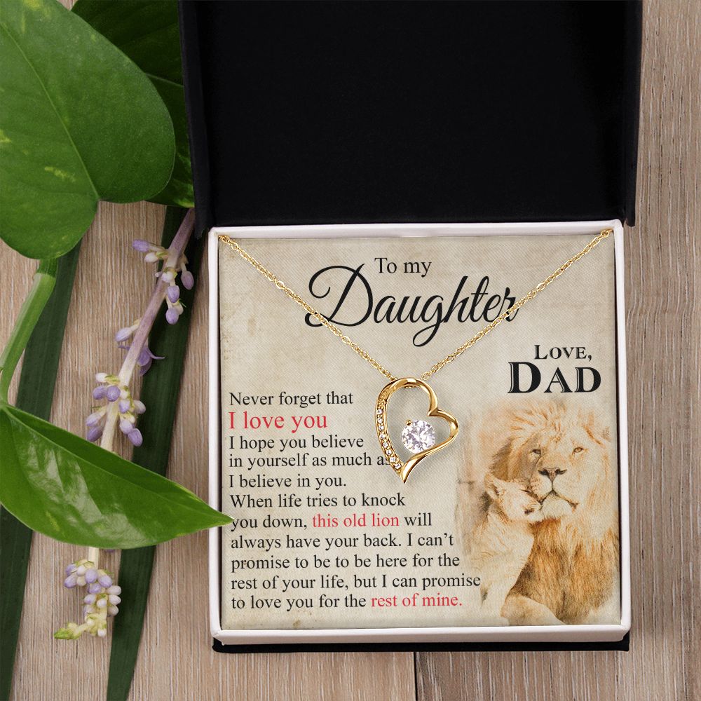 Mother Daughter Gift Ideas, To My Daughter Gift Necklace from Mom, Jewelry Pendant Present for Daughter, Birthday Christmas Gift Graduation Gifts for Daughters, Mother and Daughter Necklace 23 Forever Love Necklace