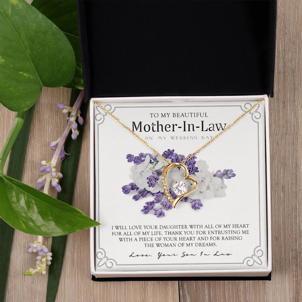 Mother in Law Necklace, Jewelry for Women, Future Mother in Law Gifts from Daughter in Law, Mother of Bride Gifts For Mother in Law, Birthday Gifts For Mother In Law From Daughter In Law9 Forever Love Necklace