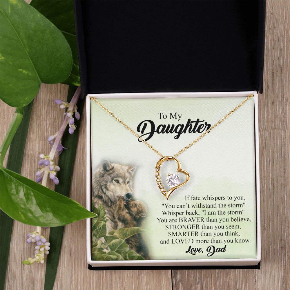 Mother Daughter Gift Ideas, To My Daughter Gift Necklace from Mom, Jewelry Pendant Present for Daughter, Birthday Christmas Gift Graduation Gifts for Daughters, Mother and Daughter Necklace 27 Forever Love Necklace