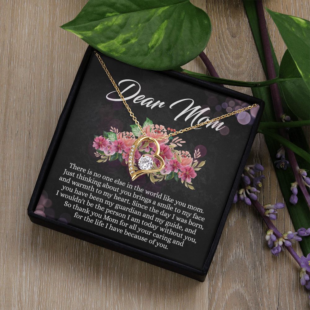 To My Mom Necklace, Mothers Day Gift From Daughter, Mom Gifts Idea, Mothers Day Necklace From Daughter, Mothers Day Gift From Son, Gift For Mom From Son, Mothers Day Jewelry Box Forever Love Necklace