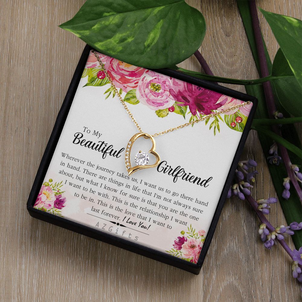 To My Girlfriend Necklace from Boyfriend To My Future Wife Necklace Jewelry For Girlfriend Gift For Girlfriend Gift for Her Romantic Birthday Valentines Day Gift For Girlfriend Gifts Necklaces 5 Forever Love Necklace