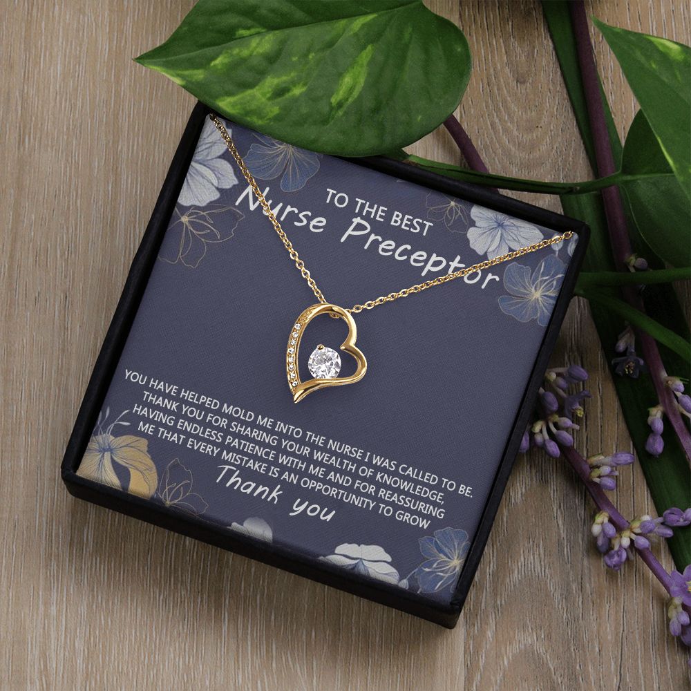 Congratulations Jewelry Necklace, Nurse Preceptor Gift, nurse preceptor Jewelry thank you Card Necklace To The Best Nurse Preceptor Necklace On Graduation Gift Necklace Graduation Gift for Her Forever Love Necklace