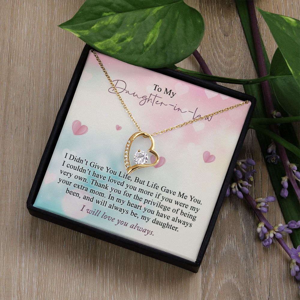Daughter In Law Gifts Ideas, Daughter In Law Necklace, Gifts For Future Daughter In Law, Daughter In Law Birthday Gifts, Daughter-in-law Gifts From Mother In Law, Birthday Gifts For Daughter5 Forever Love Necklace