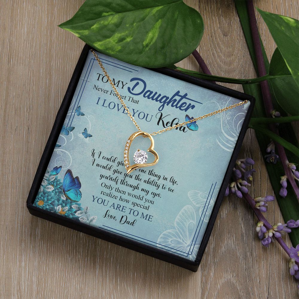 Mother Daughter Gift Ideas, To My Daughter Gift Necklace from Mom, Jewelry Pendant Present for Daughter, Birthday Christmas Gift Graduation Gifts for Daughters, Mother and Daughter Necklace 21 Forever Love Necklace