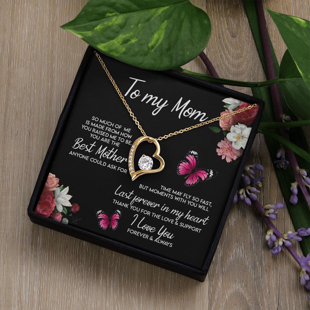 To My Mom Necklace, Gift For Mom, Mother's Day Gift from Daughter, Mom Jewelry Gift for Mothers Day, Birthday Gift for Mother, Moms Gift from Daughter Son, Necklace for Mom Mother 13 Forever Love Necklace