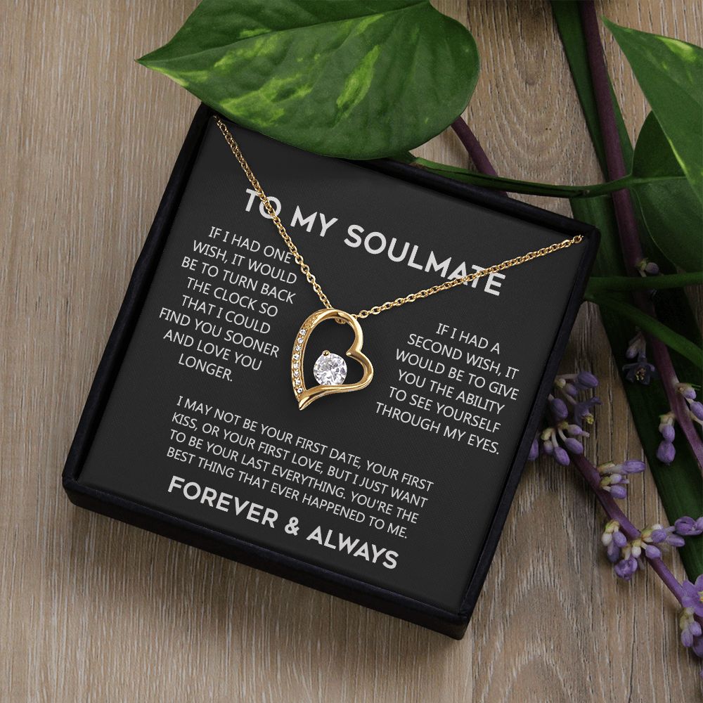 To My Soulmate Eternal Hope Necklace  Wife Soulmate Valentines Day Gift for Her 175144059615 Forever Love Necklace