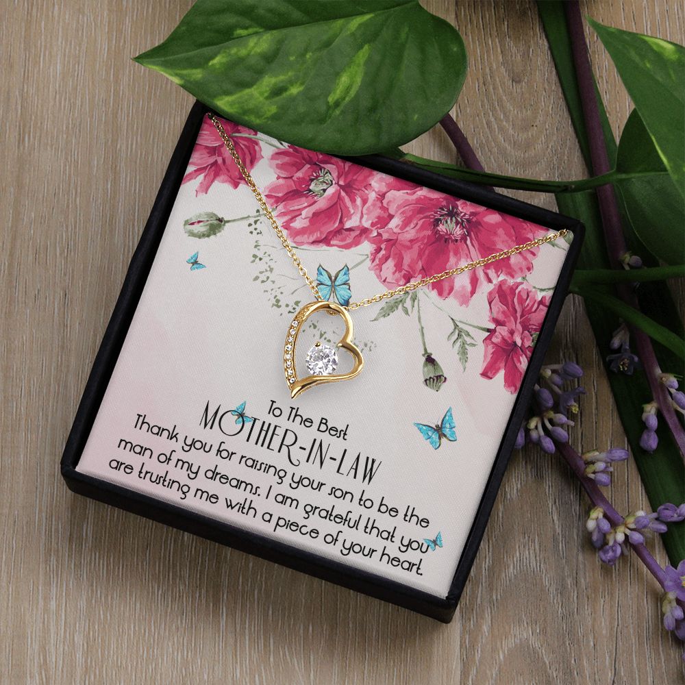 Mother in Law Necklace, Jewelry for Women, Future Mother in Law Gifts from Daughter in Law, Mother of Bride Gifts For Mother in Law, Birthday Gifts For Mother In Law From Daughter In Law1 Forever Love Necklace
