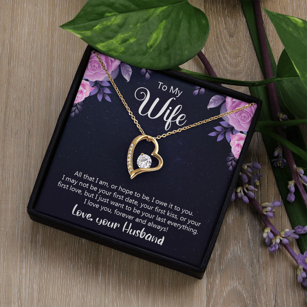 Birthday Gifts For Wife, Necklace Gifts For Wife From Husband, To My Wife Jewelry For Women , To My Wife Necklace  from Husband Wedding Anniversary Present For Wife, Beautiful Wife Jewelry Christmas31 Forever Love Necklace