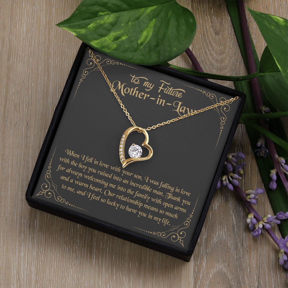 Mother in Law Necklace, Jewelry for Women, Future Mother in Law Gifts from Daughter in Law, Mother of Bride Gifts For Mother in Law, Birthday Gifts For Mother In Law From Daughter In Law10 Forever Love Necklace