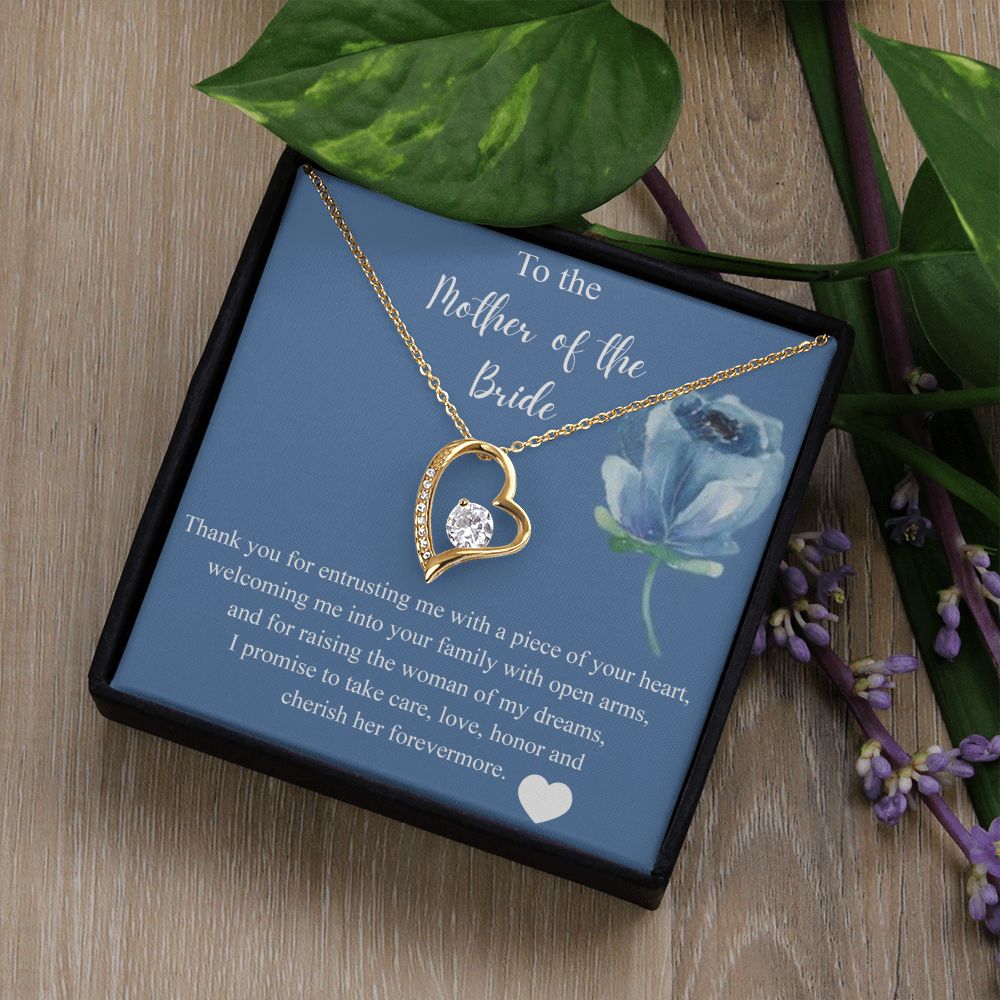 Mother Of The Bride Gift From Groom, Alluring Beauty Necklace, Future Mom Forever Love Necklace