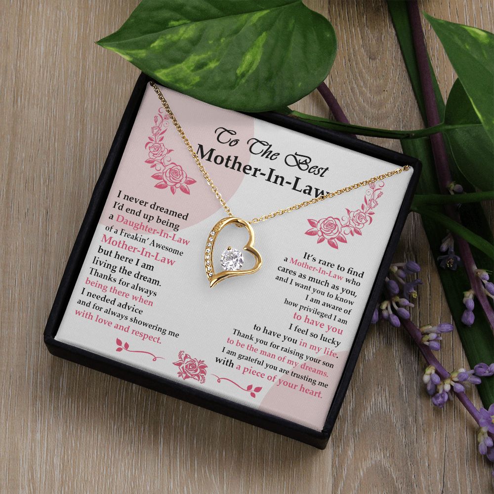 Mother in Law Necklace, Jewelry for Women, Future Mother in Law Gifts from Daughter in Law, Mother of Bride Gifts For Mother in Law, Birthday Gifts For Mother In Law From Daughter In Law6 Forever Love Necklace