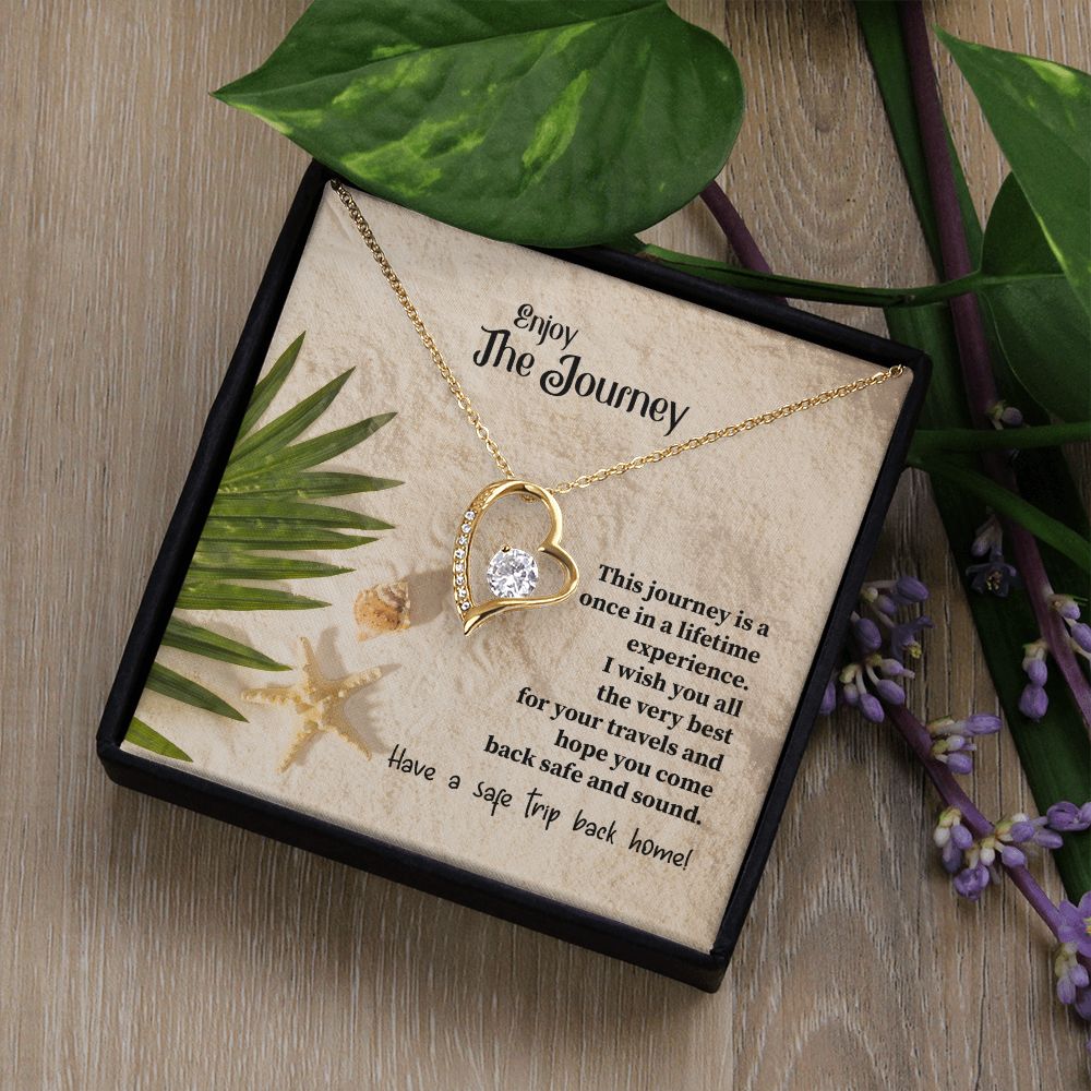 To My Mom Mother Necklace Pendant Gift Enjoy Your Journey By Sanad With Message Card Gift For Mom Forever Love Necklace
