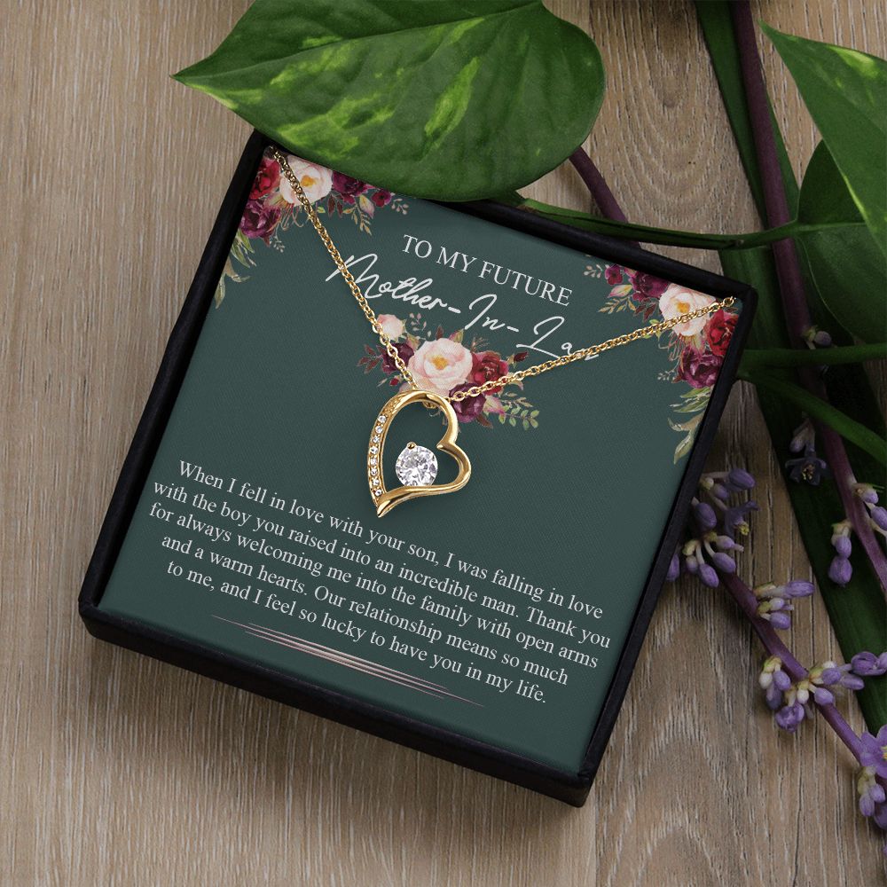 Mother in Law Necklace, Jewelry for Women, Future Mother in Law Gifts from Daughter in Law, Mother of Bride Gifts For Mother in Law, Birthday Gifts For Mother In Law From Daughter In Law5 Forever Love Necklace