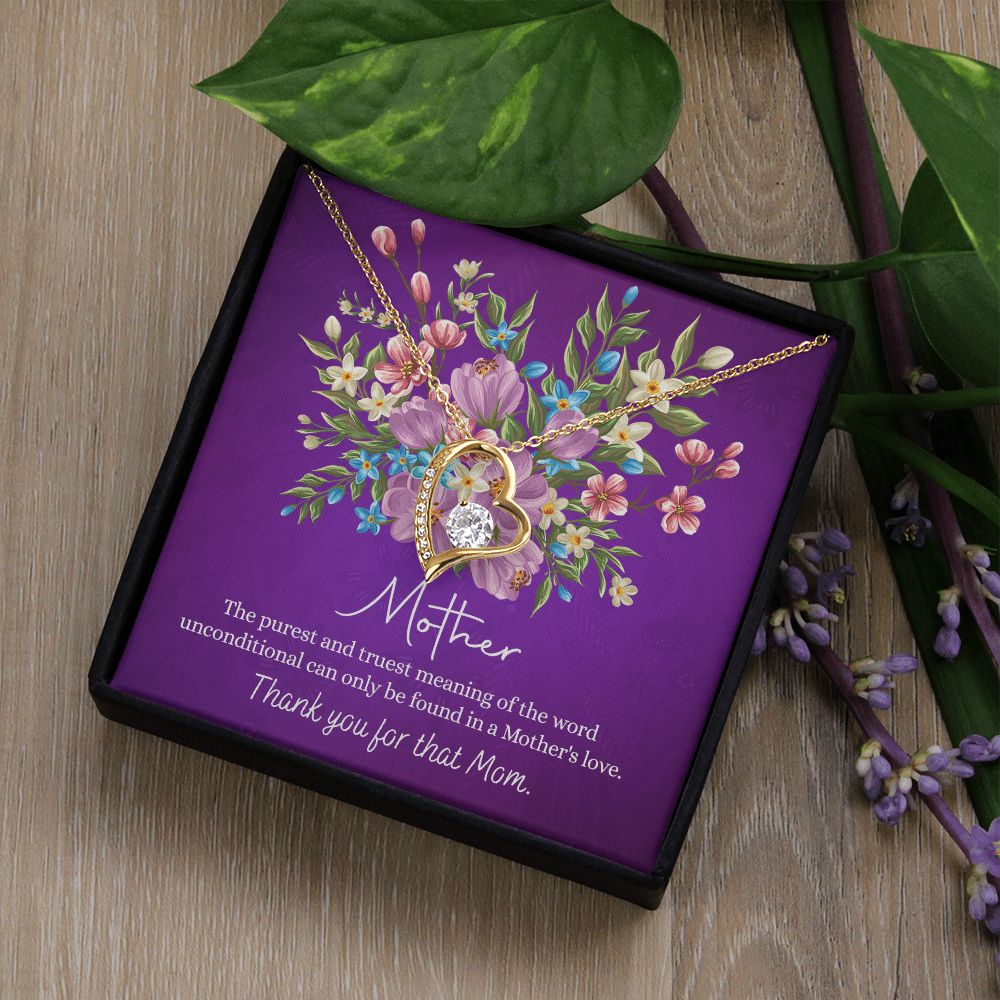 Happy Mother's Day Gift for Mom from Daughter Message Card Necklace Gift Idea Mother Jewelry Mom Necklace from Daughter To My Mom Love Knot Necklace Pendant Forever Love Necklace