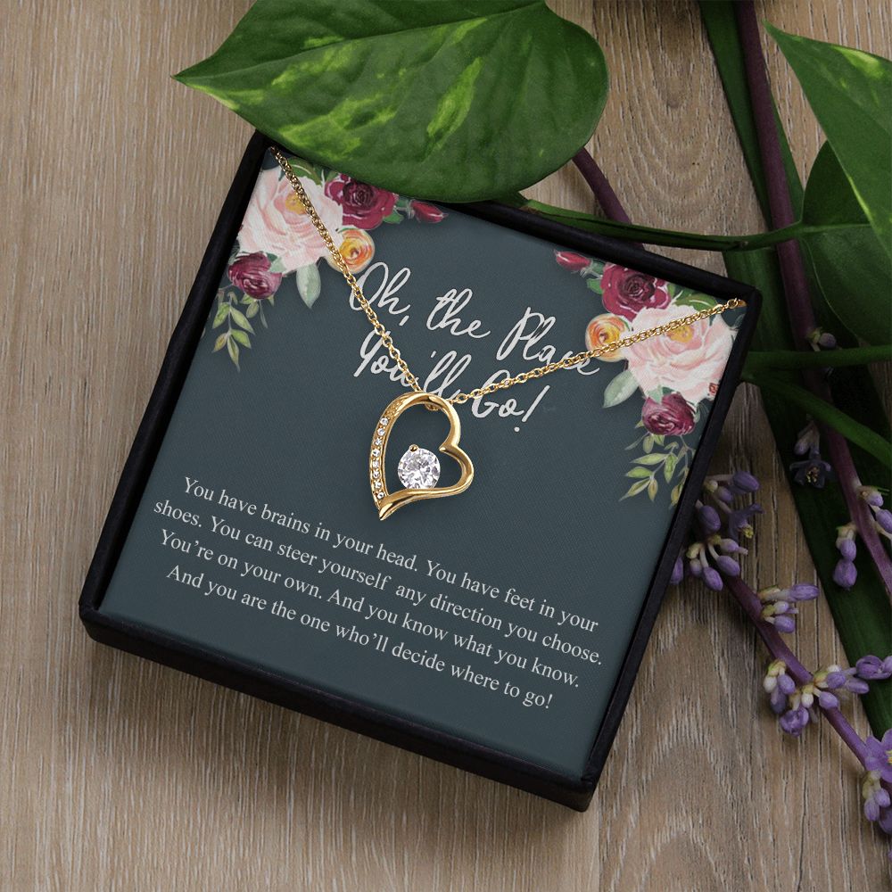 Best gift for her on graduation, Graduation Gifts Jewelry Congrats Graduation Pendants Gift For Daughter, Granddaughter, Niece, Sister Graduation Gift For Daughter Forever Love Necklace