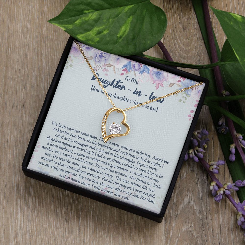 Daughter In Law Gifts Ideas, Daughter In Law Necklace, Gifts For Future Daughter In Law, Daughter In Law Birthday Gifts, Daughter-in-law Gifts From Mother In Law, Birthday Gifts For Daughter3 Forever Love Necklace