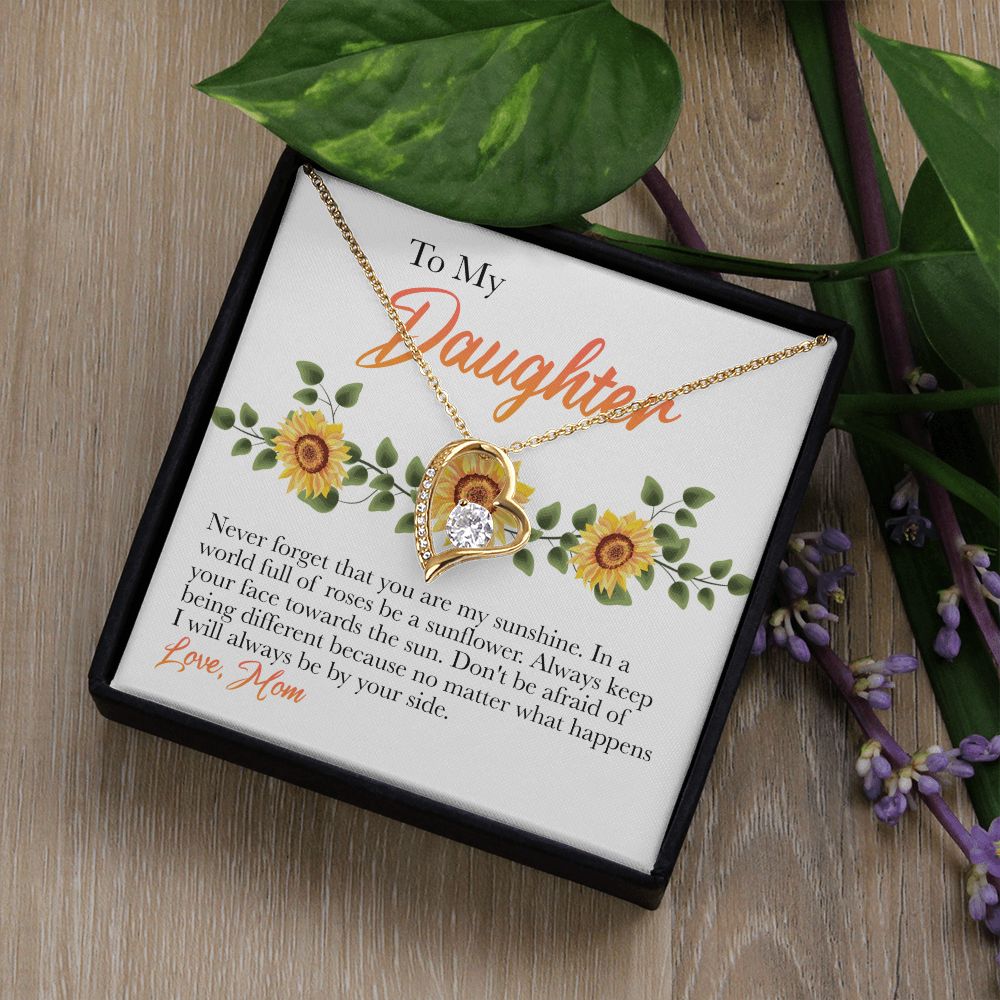 Mother Daughter Gift Ideas, To My Daughter Gift Necklace from Mom, Jewelry Pendant Present for Daughter, Birthday Christmas Gift Graduation Gifts for Daughters, Mother and Daughter Necklace 30 Forever Love Necklace