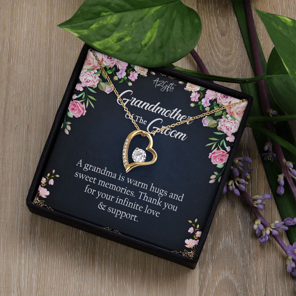 To My Grandmother Necklace, Gift for Grandmother Necklace, Mothers Day Gift For Grandma Nana, Grandma Jewelry From Grandchildren GrandKids , Jewelry Box Gift For Grandma Grandmother2 Forever Love Necklace