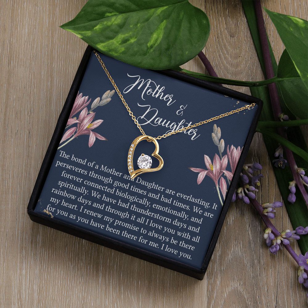 To My Mother Necklace Mom Bestfriend Best Mommy Mother In Law Stepmom For Mothers Day Birthday From Son Daughter Stepson Stepdaughter Necklace Gift Forever Love Necklace
