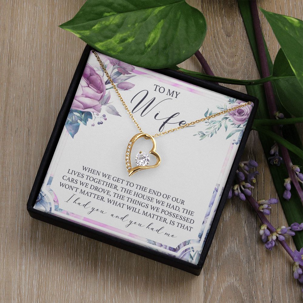 Birthday Gifts For Wife, Necklace Gifts For Wife From Husband, To My Wife Jewelry For Women , To My Wife Necklace  from Husband Wedding Anniversary Present For Wife, Beautiful Wife Jewelry Christmas 5 Forever Love Necklace