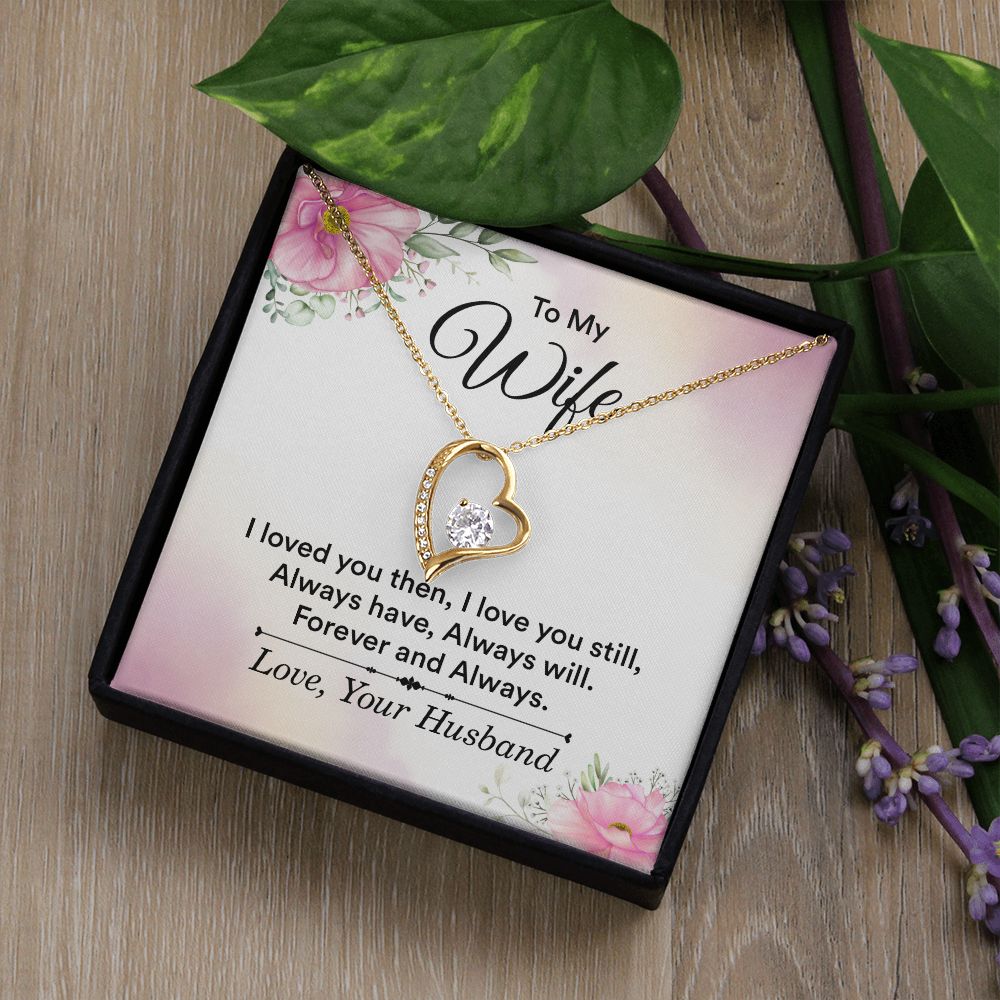 Birthday Gifts For Wife, Necklace Gifts For Wife From Husband, To My Wife Jewelry For Women , To My Wife Necklace  from Husband Wedding Anniversary Present For Wife, Beautiful Wife Jewelry Christmas27 Forever Love Necklace