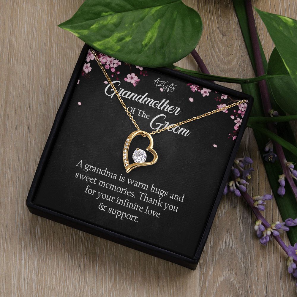 To My Grandmother Necklace, Gift for Grandmother Necklace, Mothers Day Gift For Grandma Nana, Grandma Jewelry From Grandchildren GrandKids , Jewelry Box Gift For Grandma Grandmother Forever Love Necklace