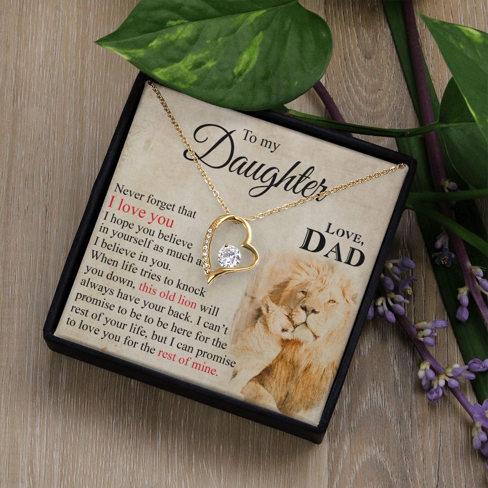 Mother Daughter Gift Ideas, To My Daughter Gift Necklace from Mom, Jewelry Pendant Present for Daughter, Birthday Christmas Gift Graduation Gifts for Daughters, Mother and Daughter Necklace 23 Forever Love Necklace