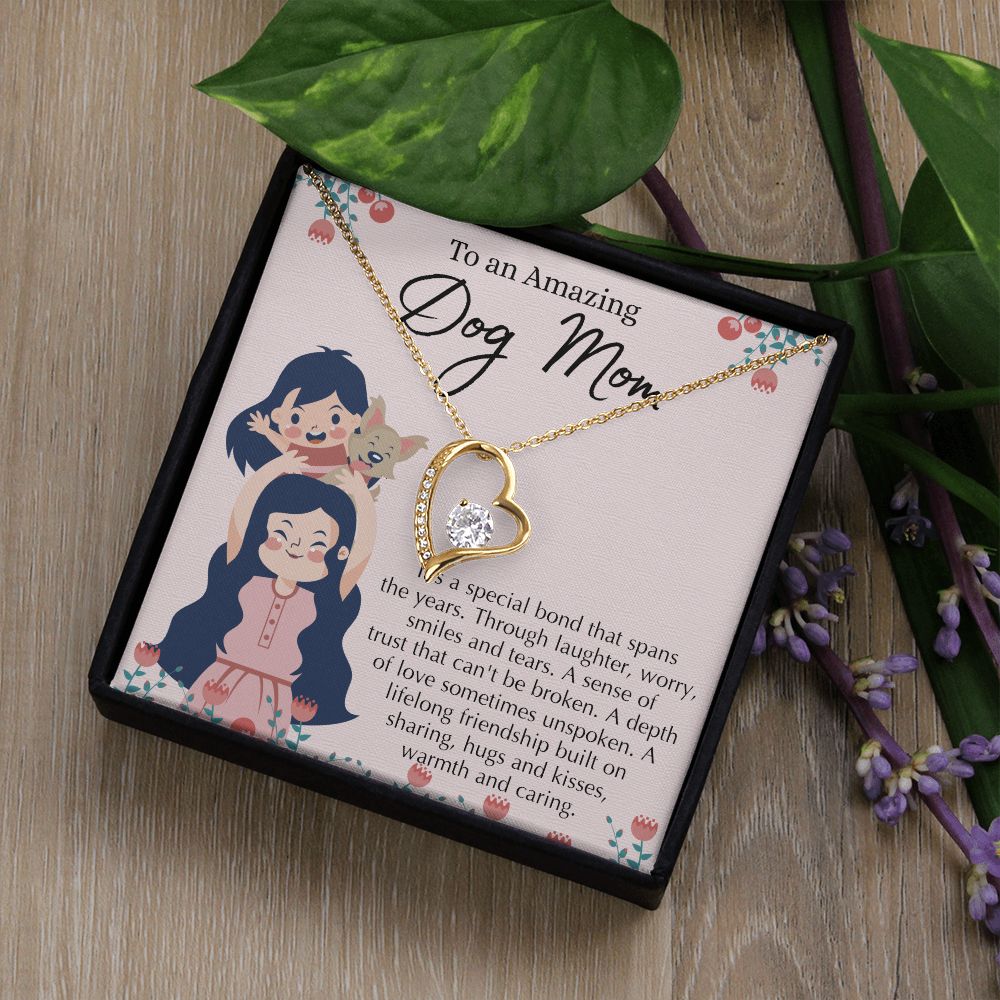 Love Knot Necklace, Dog Mom Gift For Mother's Day, Dog Mom Necklace For Women, Dog Mama Sentimental Gift, Dog Lover Gifts For Her, Unique Forever Love Necklace