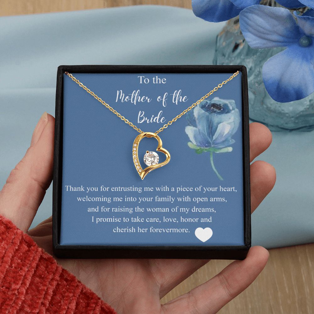 Mother Of The Bride Gift From Groom, Alluring Beauty Necklace, Future Mom Forever Love Necklace