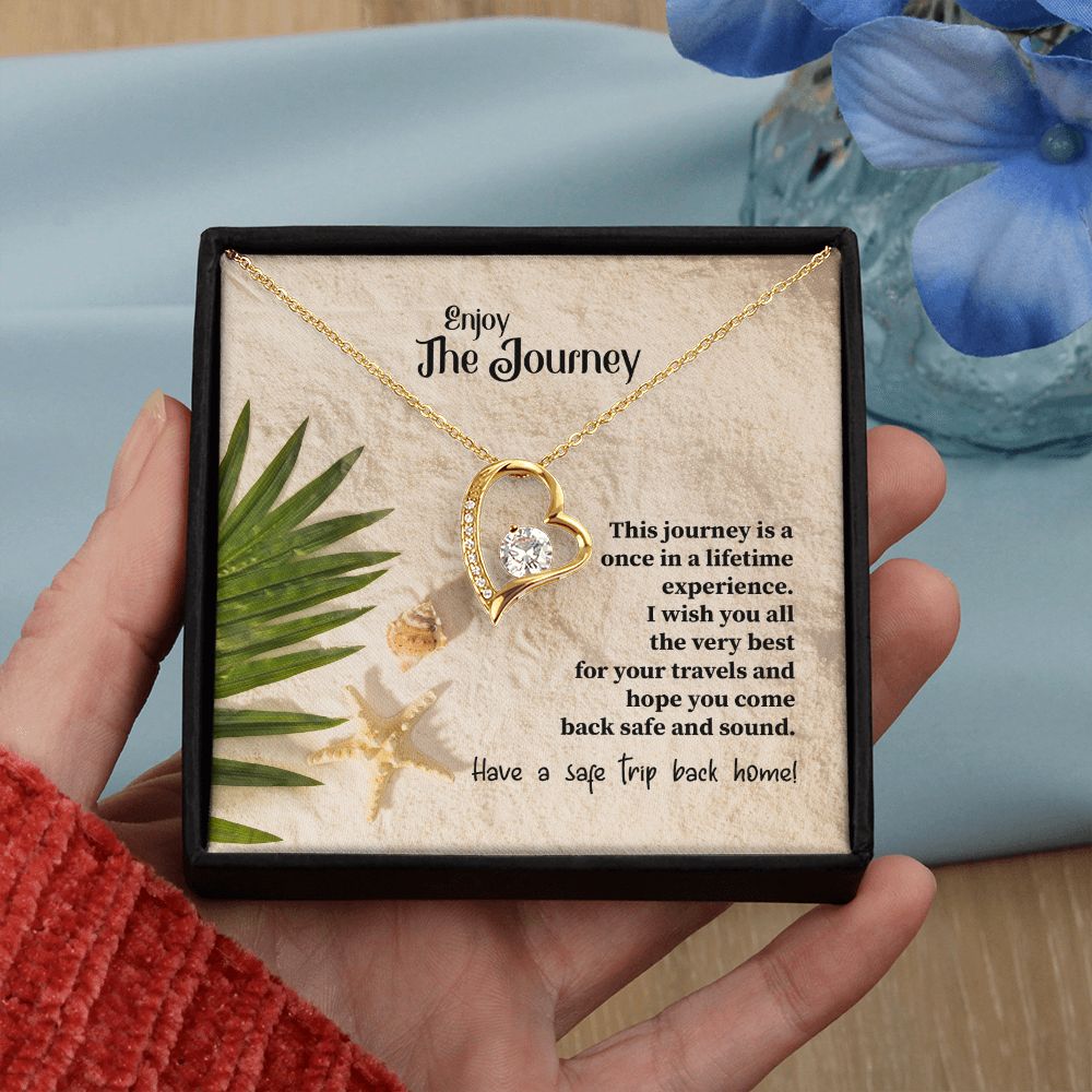 To My Mom Mother Necklace Pendant Gift Enjoy Your Journey By Sanad With Message Card Gift For Mom Forever Love Necklace