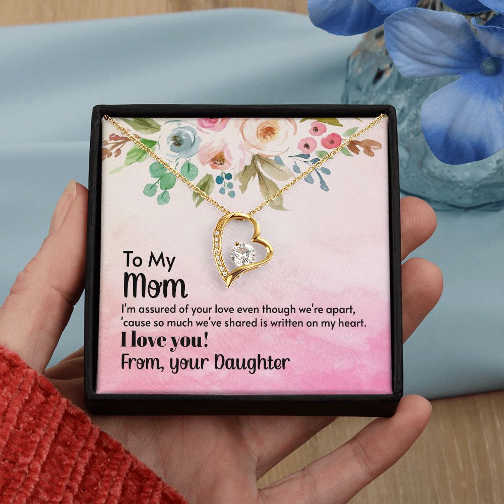 To My Mom Necklace, Gift For Mom, Mother's Day Gift from Daughter, Mom Jewelry Gift for Mothers Day, Birthday Gift for Mother, Moms Gift from Daughter Son, Necklace for Mom Mother 21 Forever Love Necklace