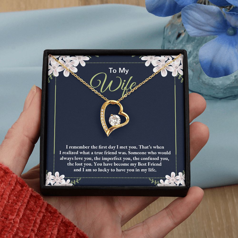 To My Wife Necklace Gift Alluring Beauty Necklace Birthday Gifts for Daughter 175146937086 Forever Love Necklace
