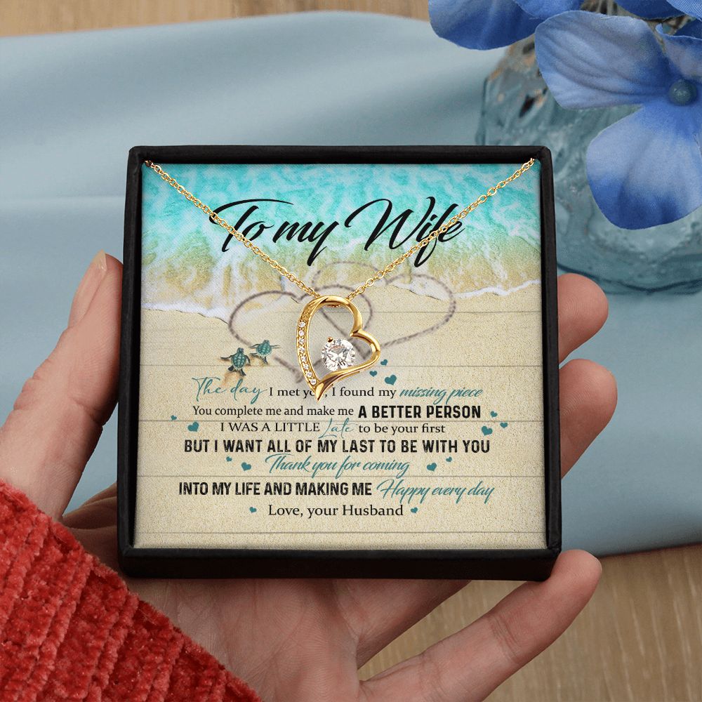 To My Wife Gift Alluring Necklace Valentines Gift For Wife Necklace For Women Forever Love Necklace