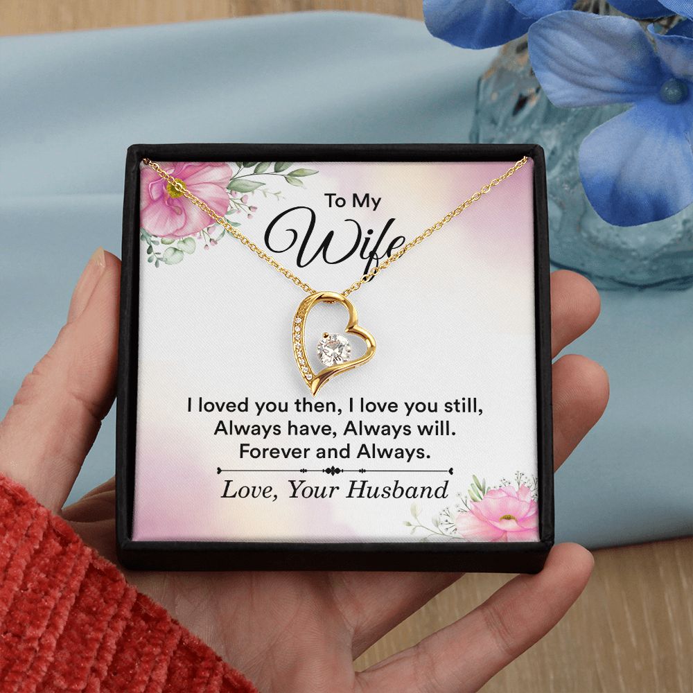 Birthday Gifts For Wife, Necklace Gifts For Wife From Husband, To My Wife Jewelry For Women , To My Wife Necklace  from Husband Wedding Anniversary Present For Wife, Beautiful Wife Jewelry Christmas27 Forever Love Necklace