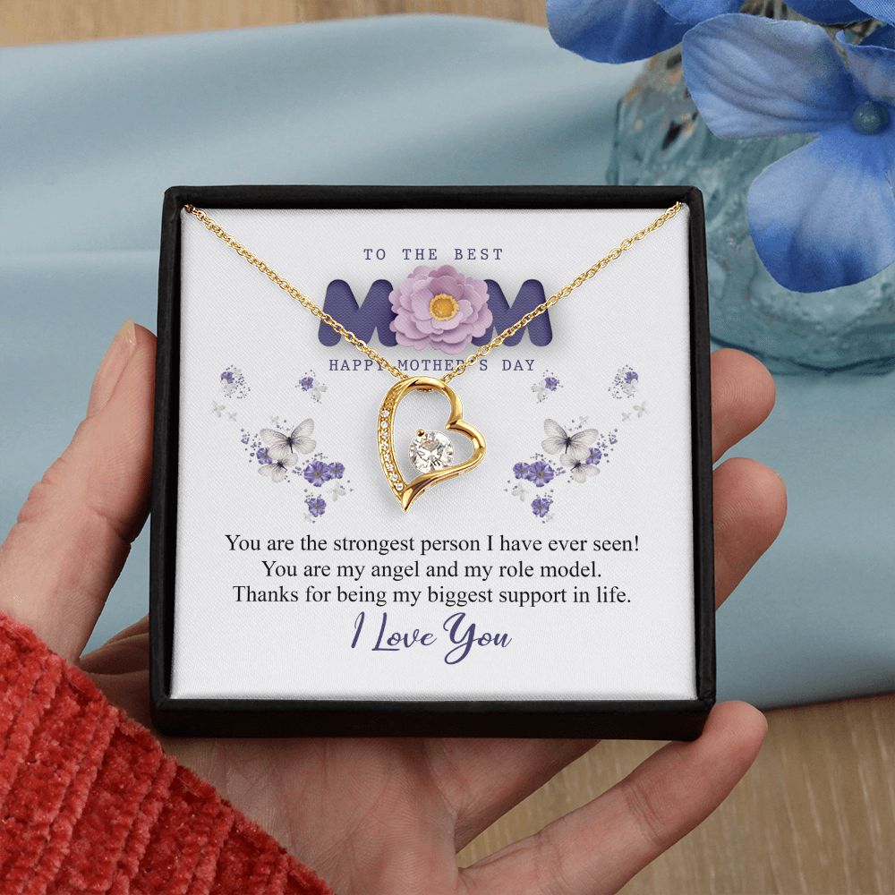 To The Best Mom Necklace, Best Mom Gifts, Mothers Day Gifts, Birthday Gift For Mom Forever Love Necklace