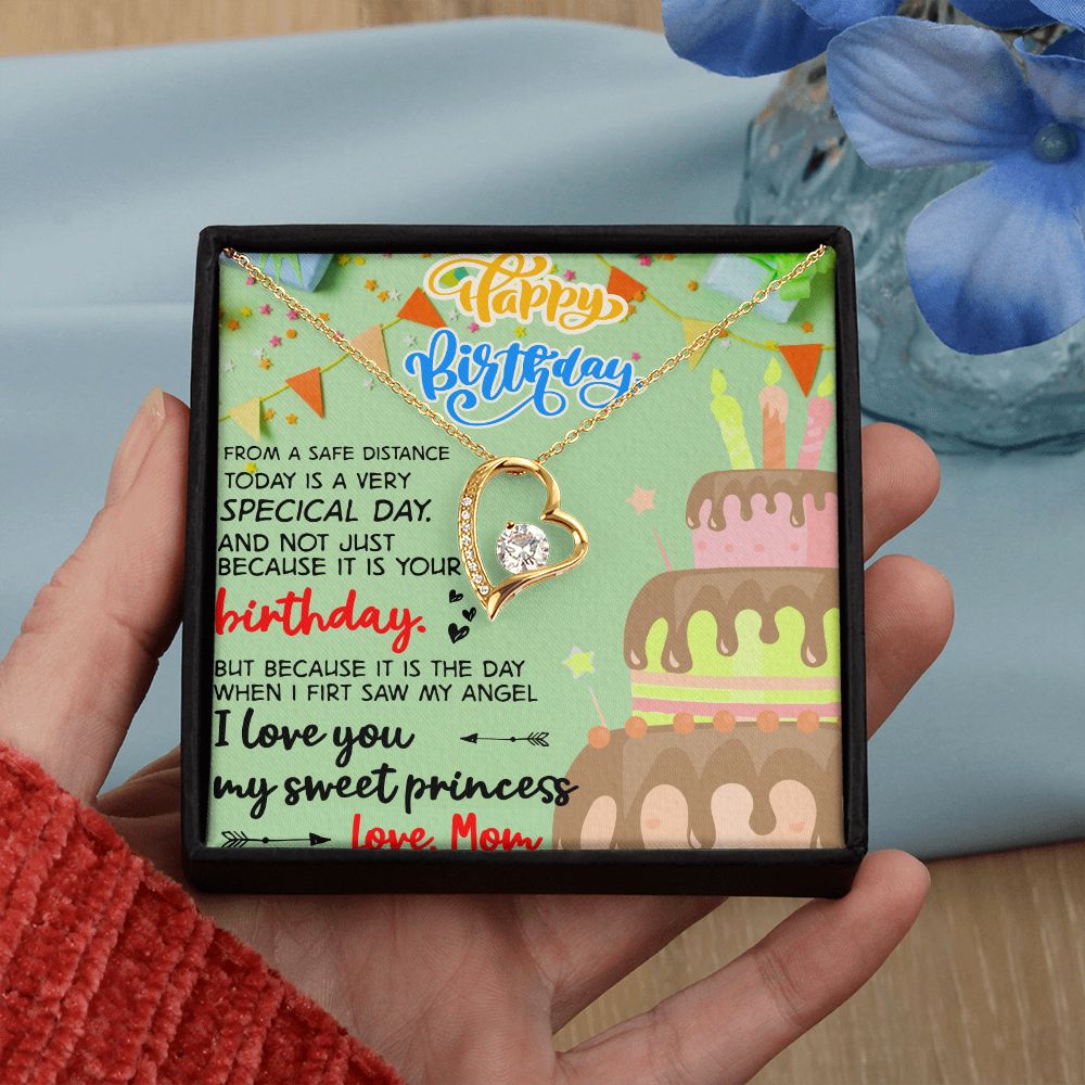 Mother Daughter Gift Ideas, To My Daughter Gift Necklace from Mom, Jewelry Pendant Present for Daughter, Birthday Christmas Gift Graduation Gifts for Daughters, Mother and Daughter Necklace 31 Forever Love Necklace