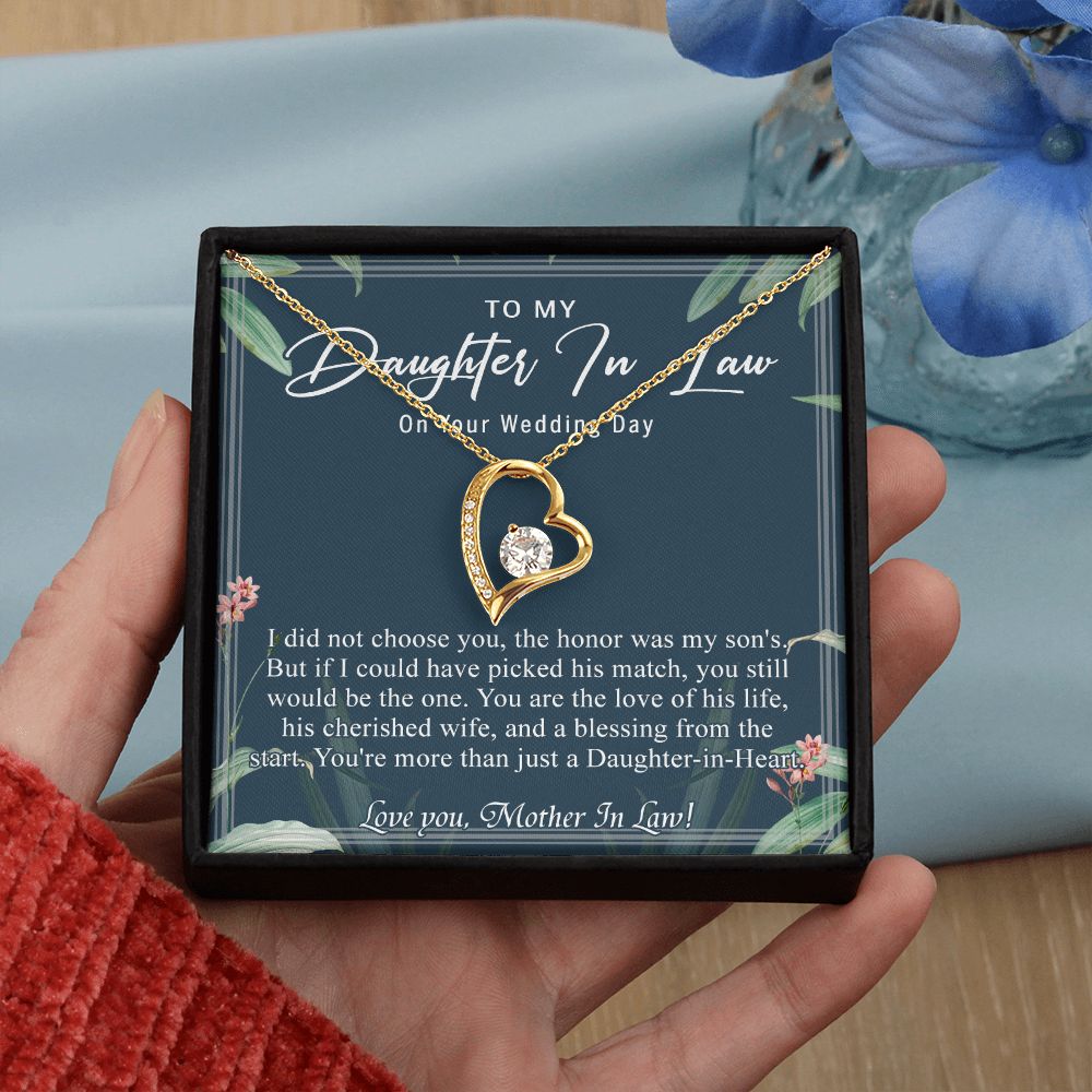 Daughter In Law Gifts Ideas, Daughter In Law Necklace, Gifts For Future Daughter In Law, Daughter In Law Birthday Gifts, Daughter-in-law Gifts From Mother In Law, Birthday Gifts For Daughter6 Forever Love Necklace