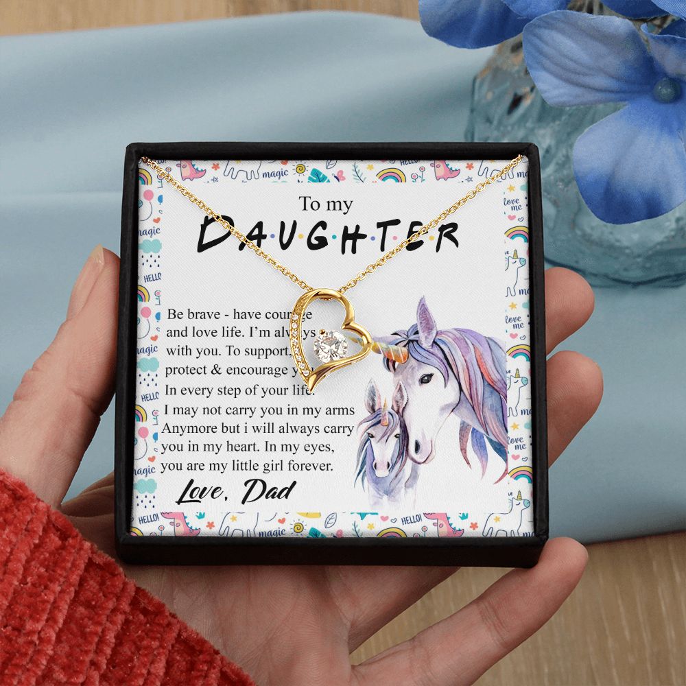 Mother Daughter Gift Ideas, To My Daughter Gift Necklace from Mom, Jewelry Pendant Present for Daughter, Birthday Christmas Gift Graduation Gifts for Daughters, Mother and Daughter Necklace 22 Forever Love Necklace