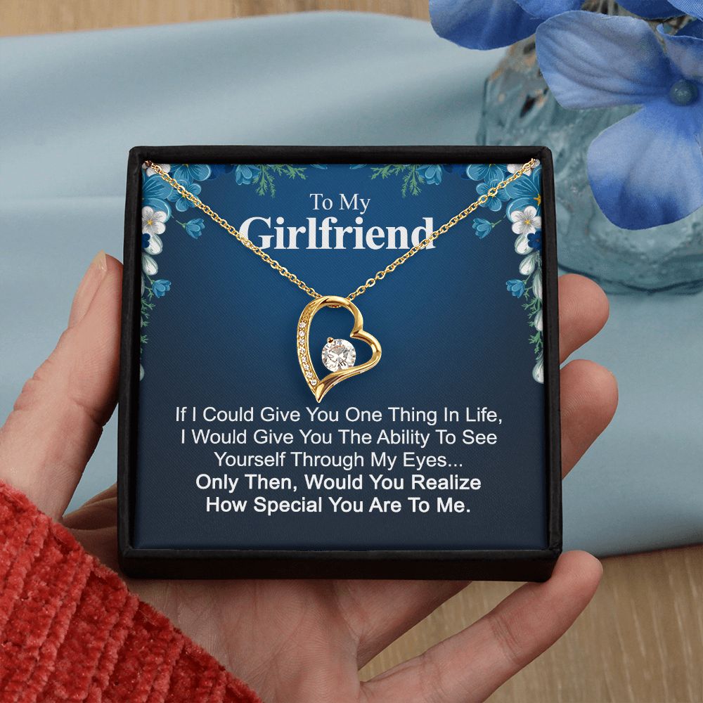 To My Girlfriend Necklace from Boyfriend To My Future Wife Necklace Jewelry For Girlfriend Gift For Girlfriend Gift for Her Romantic Birthday Valentines Day Gift For Girlfriend Gifts Necklaces 32 Forever Love Necklace