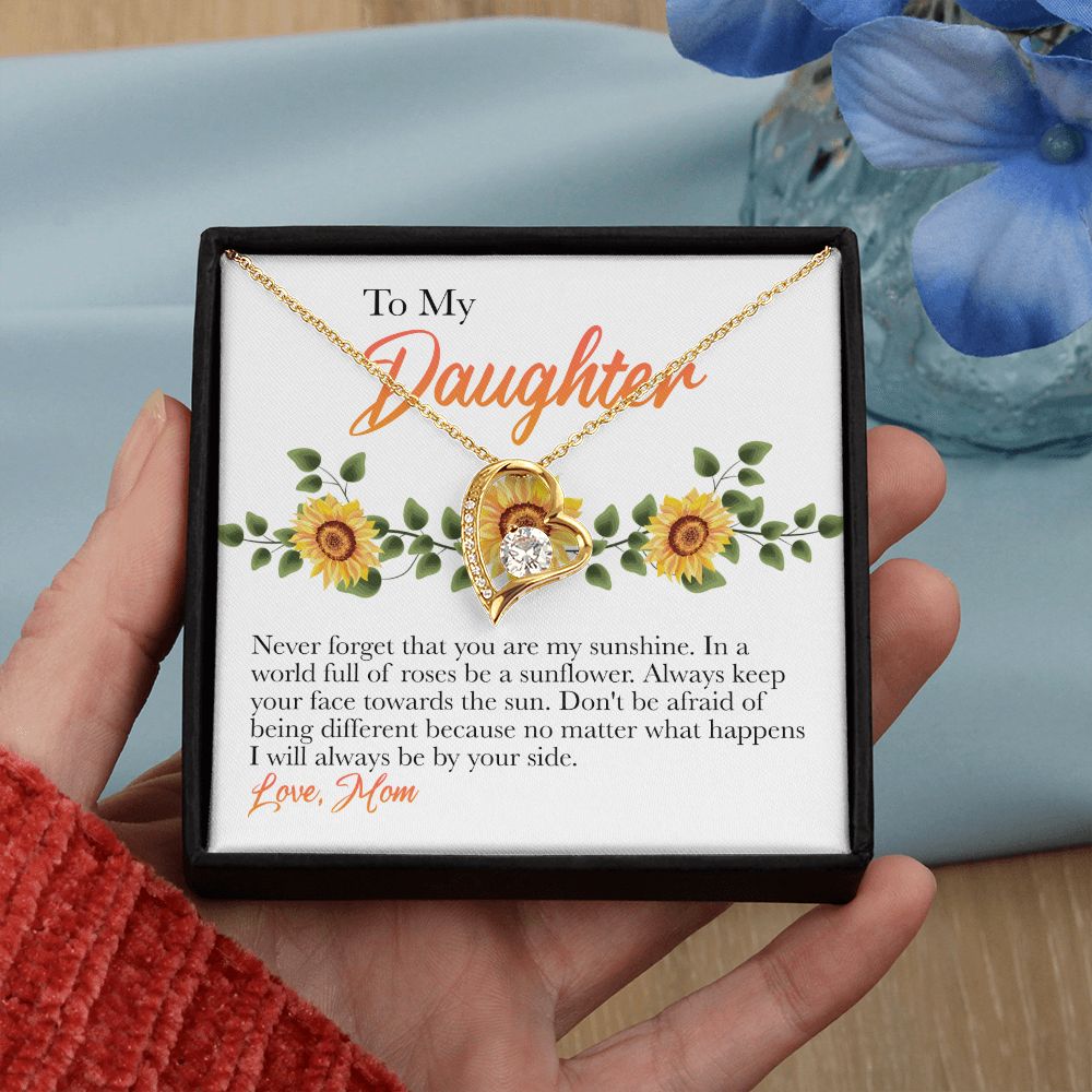 Mother Daughter Gift Ideas, To My Daughter Gift Necklace from Mom, Jewelry Pendant Present for Daughter, Birthday Christmas Gift Graduation Gifts for Daughters, Mother and Daughter Necklace 30 Forever Love Necklace