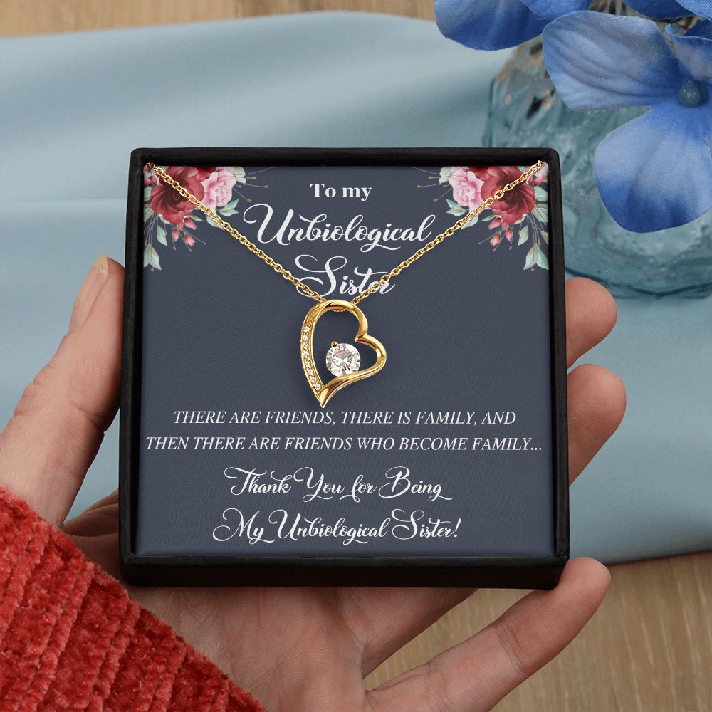 Unbiological Sister Alluring Beautiful Necklace, Best Friend Necklace, Soul Gift Forever Love Necklace