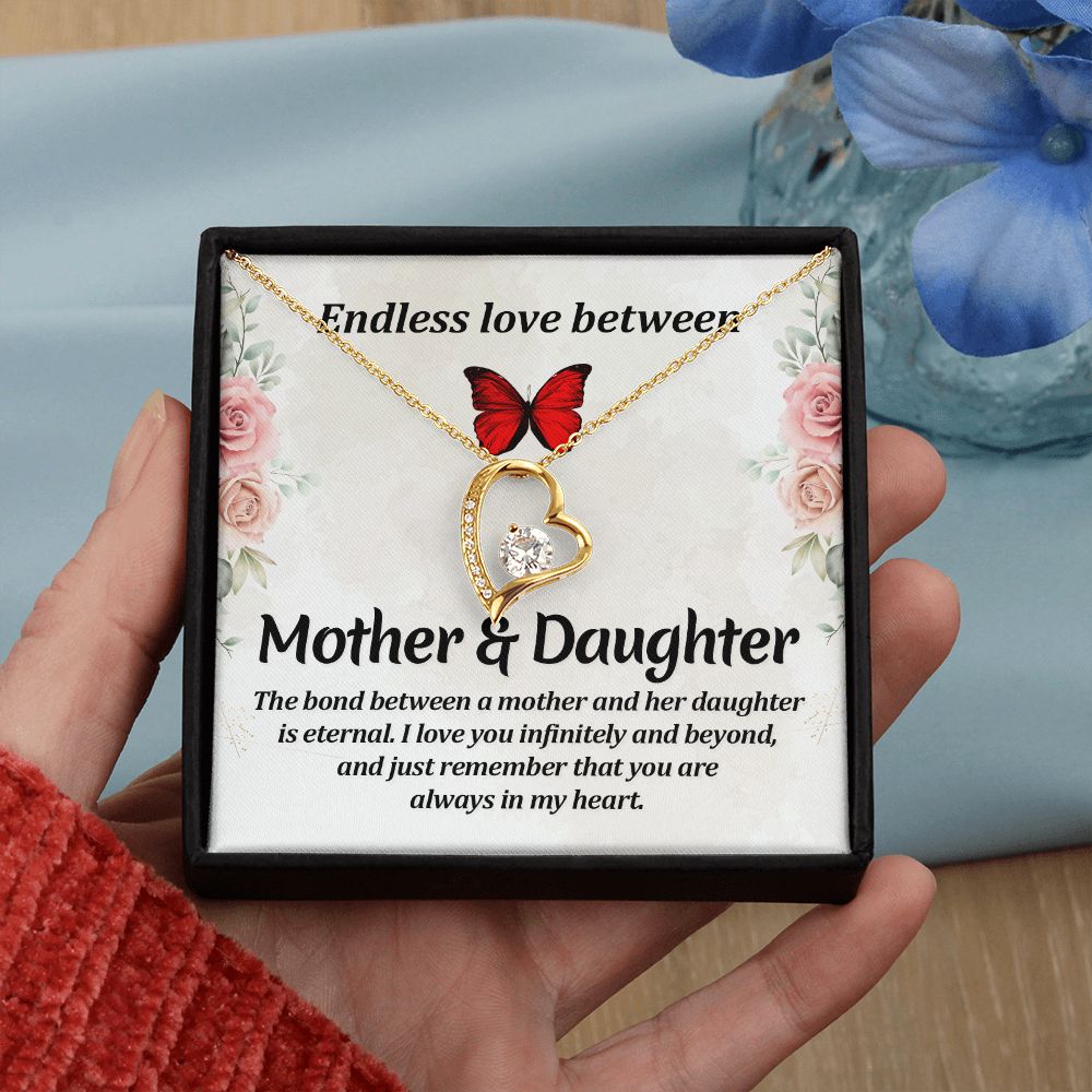 To My Mom Necklace, Gift For Mom, Mother's Day Gift from Daughter, Mom Jewelry Gift for Mothers Day, Birthday Gift for Mother, Moms Gift from Daughter Son, Necklace for Mom Mother 11 Forever Love Necklace